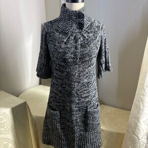 Cozy Black and Gray Turtleneck Sweater